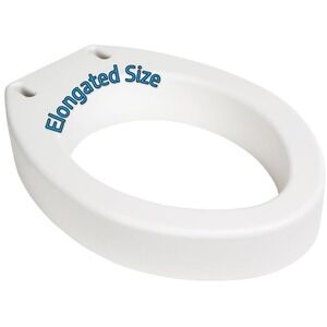Essential Medical Supply Toilet Seat Riser Elongated 19X14X3.5